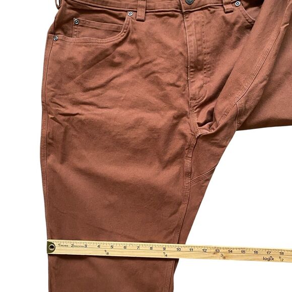 Duluth Trading Pants Men 38x29 Rusty Brown Flex Fire Hose Work Utility Casual - Picture 10 of 12